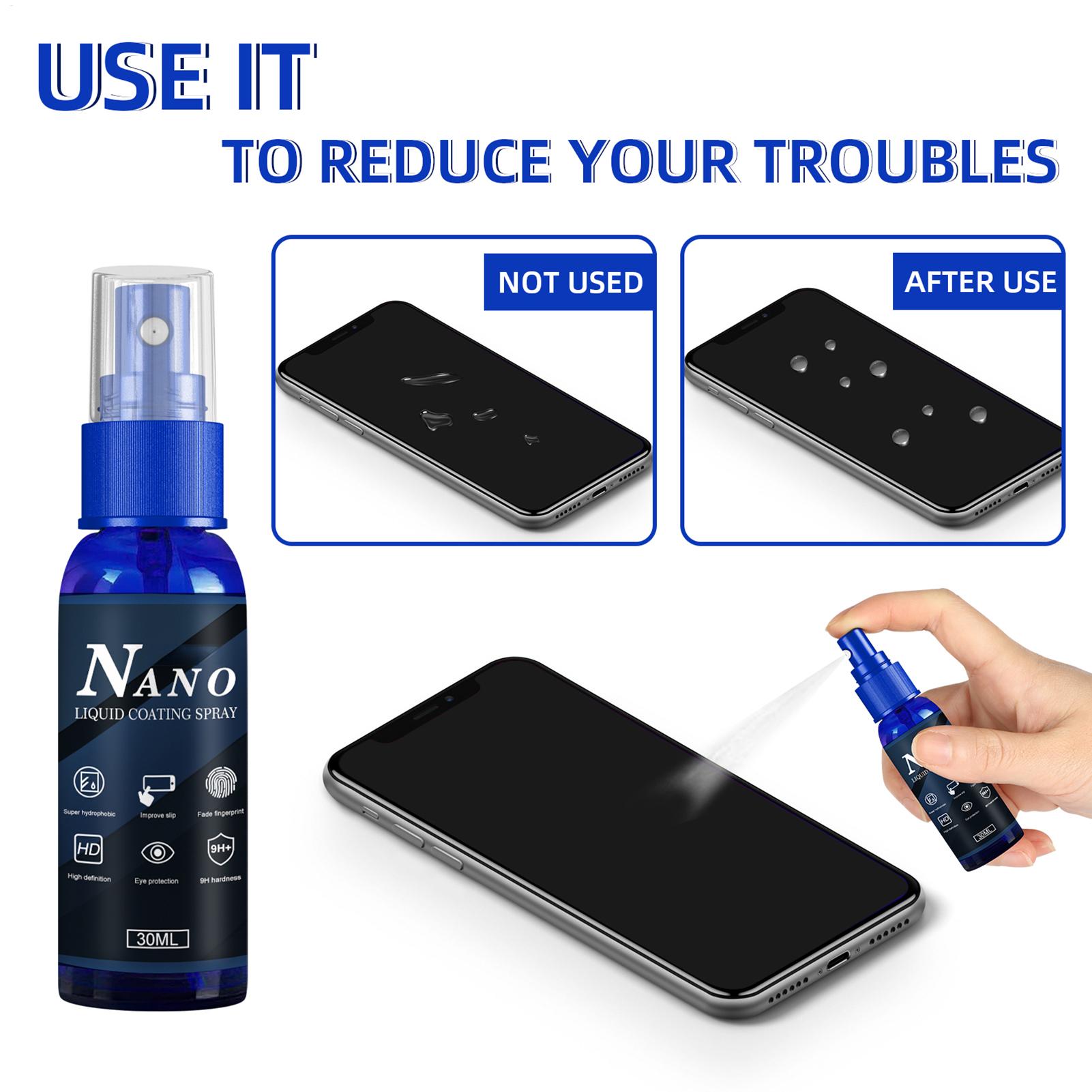 Oleophobic Coating Spray - Spray de protection anti-rayures 30 ml,