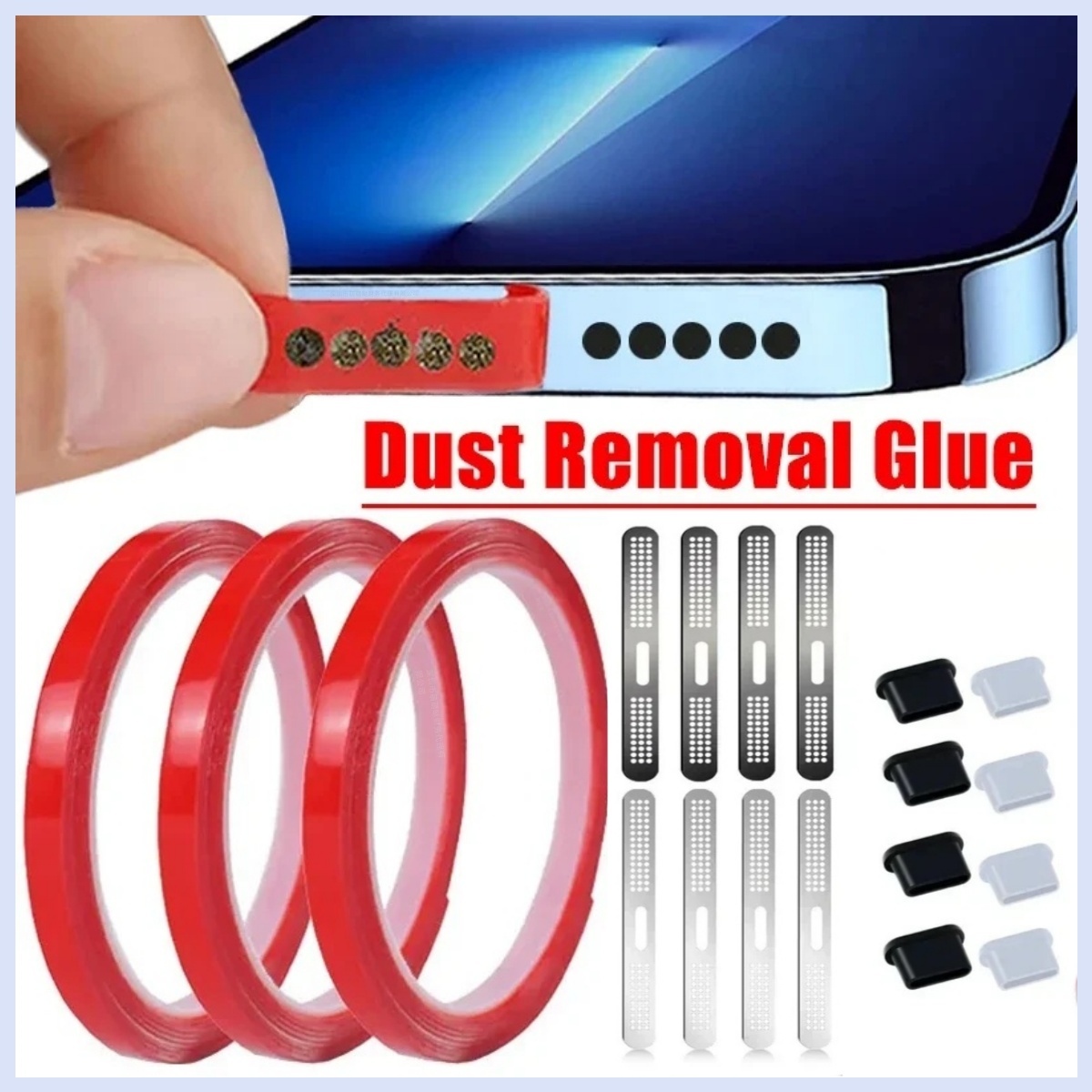 Dust Removal Sticker - Colle universelle pour dépoussiérage de haut-parleur