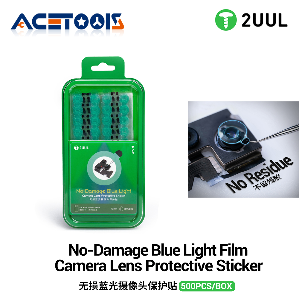 Anti Blue Light Film - Autocollant de protection d'objectif d'appareil photo