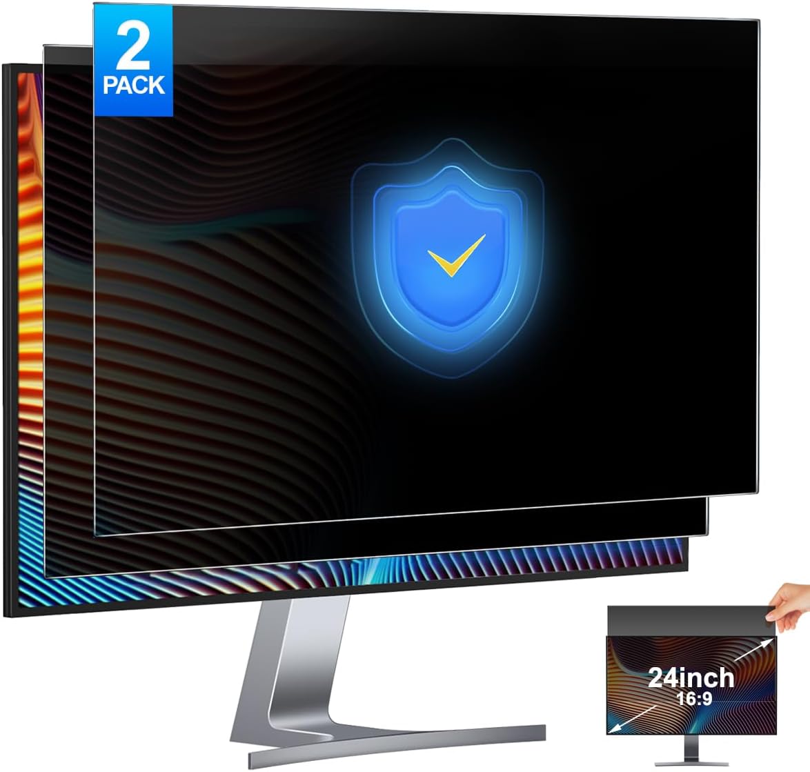 Privacy Filter 2Pack - Filtre d'écran de confidentialité pour ordinateur,