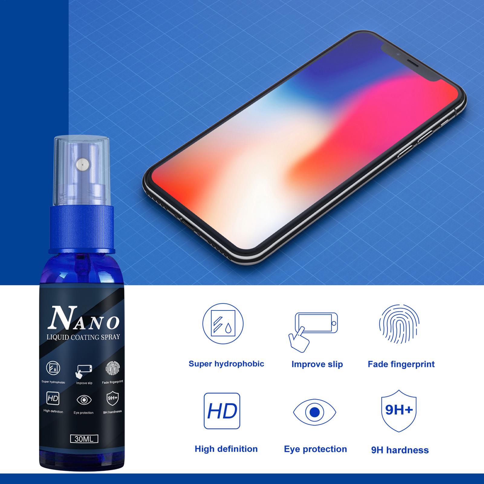 Oleophobic Coating Spray - Spray protecteur d'écran liquide, revêtement hydrophobe,