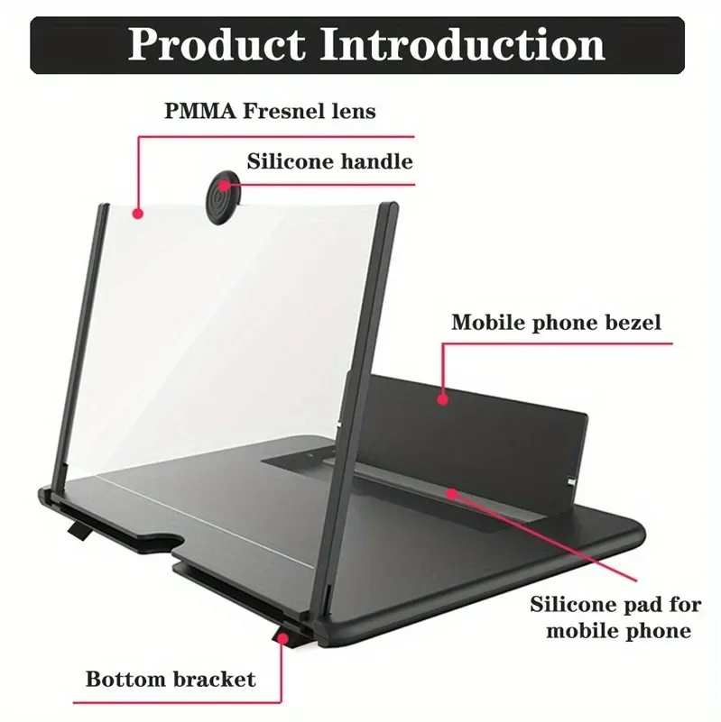 Matte Anti Glare Screen - Loupe d'écran HD 12/10 pouces, amplificateur