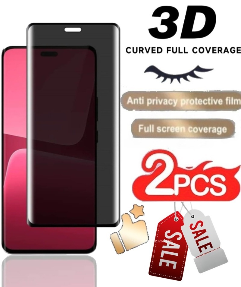 Curved Edge Screen - Protecteur d'écran Anti-espion, 2 pièces, pour