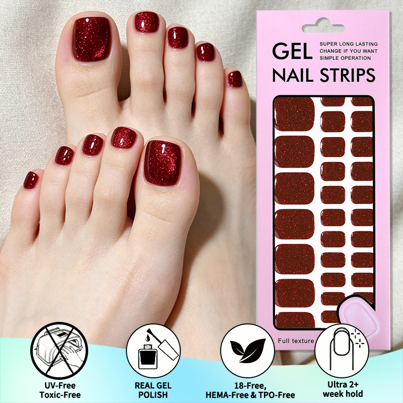 Full Cover Adhesive - Autocollant pour ongles de pieds en