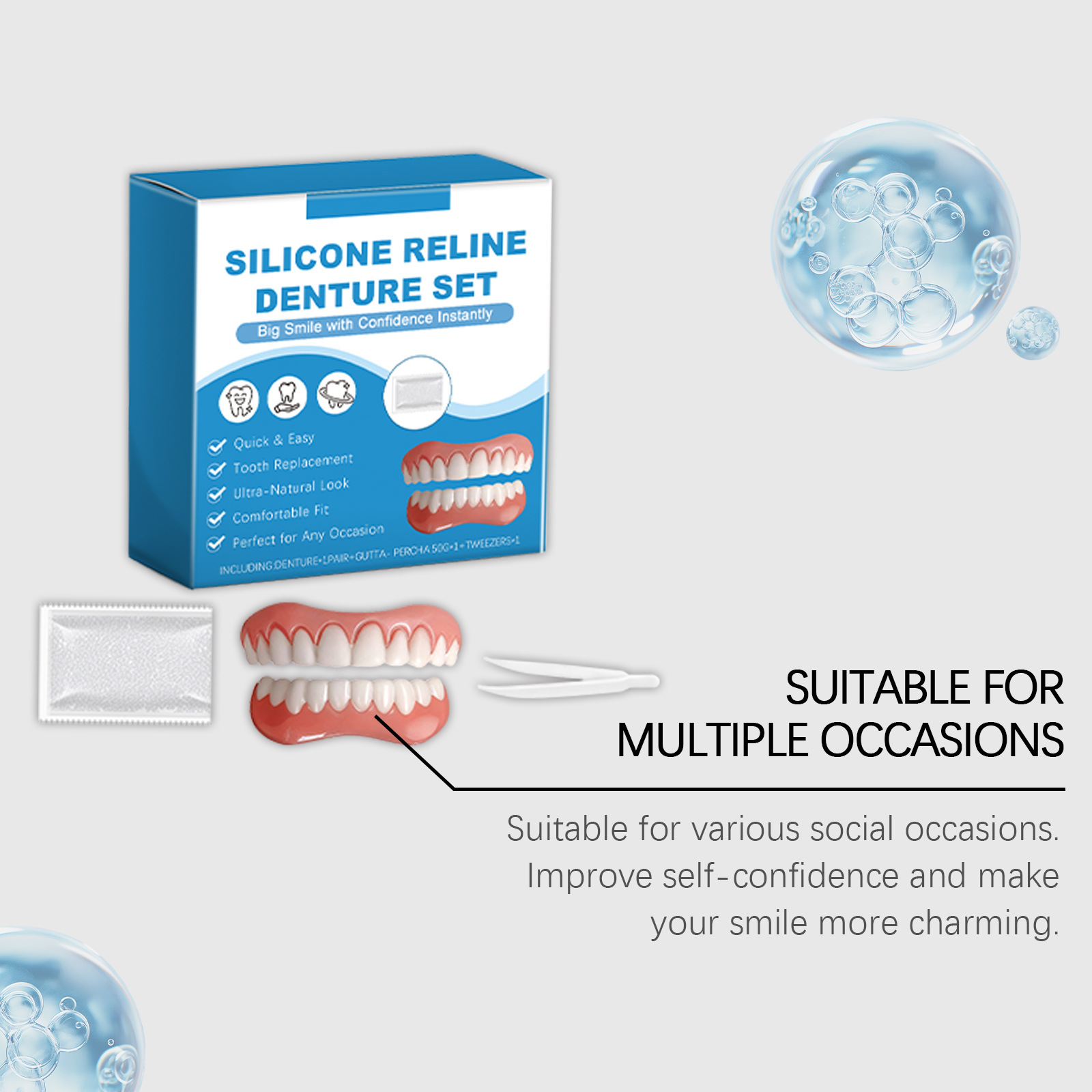 Prothèse dentaire complète sur - Full Cover Adhesive avis et prix