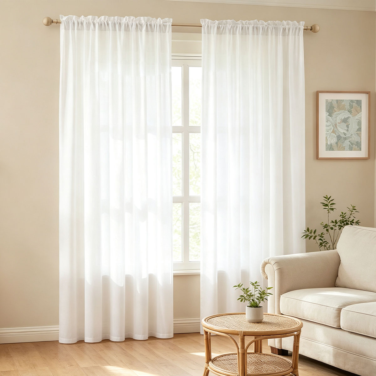 Lot de 2 rideaux voiles unis b - Privacy Filter 2Pack avis et prix