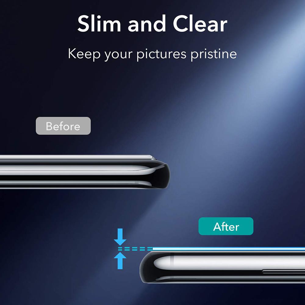 Protecteur d'objectif de camér - Tempered Glass Screen 9H avis et prix