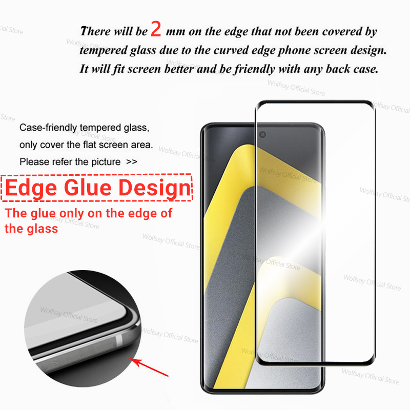 3/2/1 pièces verre à bord incu - Curved Edge Screen avis et prix